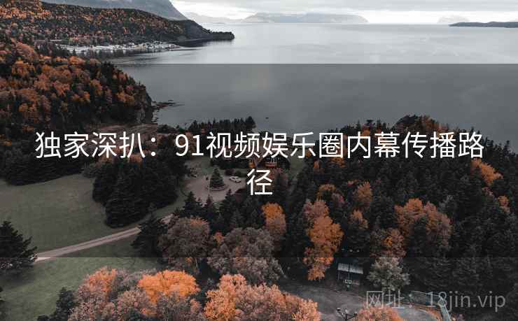 独家深扒:91视频娱乐圈内幕传播路径 独家深扒:91视频娱乐圈内幕传播路径